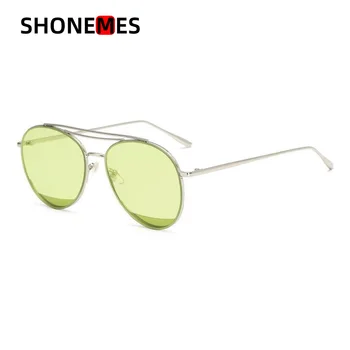 ShoneMes Tri Mosty slnečné Okuliare Ženy Muži Slzy Slnečné Okuliare Retro Dizajn Zlato, Striebro Oculos De Sol UV400 Okuliare pre Unisex