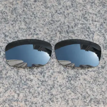 E. O. S Polarizované Rozšírené Náhradné Šošovky pre Oakley Päťky Hranaté Okuliare - Black Chrome Polarizované Zrkadlo 0