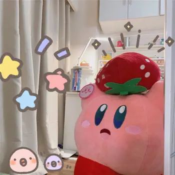 Jahoda Kirby Plyšové Hračky Bábiky Vankúš pre Dievča Kirby Série Roztomilý Narodeniny Vianočný Darček