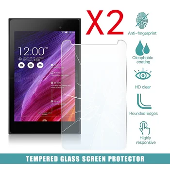2 ks Tabliet Tvrdeného Skla Screen Protector Kryt pre Asus Memo Pad 7 ME572C ME572CL Android Anti-Rozbitie Obrazovky Tvrdeného Film