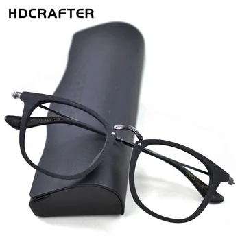 HDCRAFTER 14.5 g Ľahké Okuliare, Rám Muži Ženy Vintage Krátkozrakosť Predpis Okuliare Rámy, Kovové Tenké Chrámu Optické 0