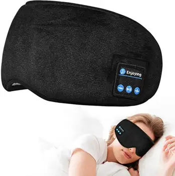 Bluetooth 5.0 Bezdrôtové Stereo Slúchadlá 3D Očná Maska hlavový most Spánku Mäkké Stereo Slúchadlá Spanie Očná Maska Hudby Prepínač Headset 0