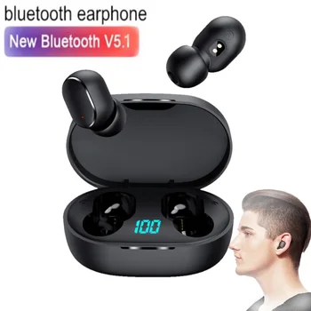 TWS E6S Bluetooth Slúchadlá Bezdrôtové Slúchadlá IN Ear Stereo Potlačením Hluku Športové Slúchadlá S Mikrofónom Slúchadlá fone