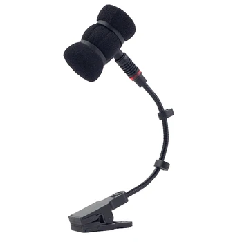 Nástroj Kondenzátorových Mikrofónov Univerzálny Stojan Klip pre Klarinet Saxofón strunový Nástroj, Odolný Mini Shock Mount Držiak