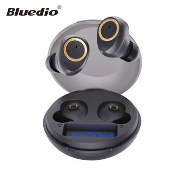Bluedio D3 bezdrôtové slúchadlá prenosné slúchadlá touch ovládania BT 5.1 v uchu slúchadlá s nabíjanie prípade indikátor batérie