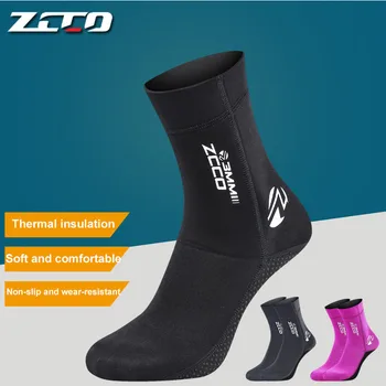 ZCCO 3 mm Neoprénové ponožky Potápanie super-elastické non-slip potápačské plutvy Dospelých detí Potápanie Spearfishing Šnorchlovanie, Plávanie ponožky
