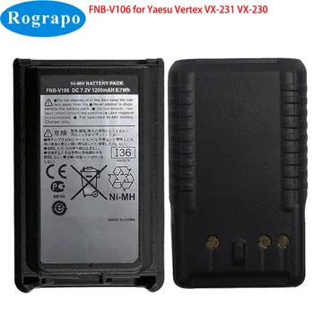 Nové FNB-V106 FNBV106 NI-MH Rádio 1200mah Batériu Pre Yaesu Vertex Standard VX-231 VX-230 Walkie-Talkie
