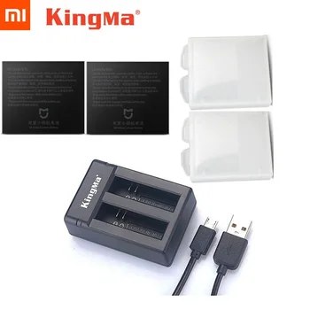 Pôvodné Mijia Batérie KingMa Pôvodné Dual Batérie Nabíjačky / Nabíjanie Prípade Pre Xiao Mijia 4K Mini Akcia Fotoaparát, Príslušenstvo