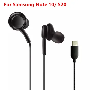 note10 eraphone USB TYPU C In-ear Slúchadlá Digitálny HIFI Slúchadlá S Mikrofónom Pre Samsung Galaxy S20 poznámka 10 Pro