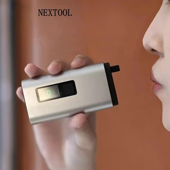 Nextool 4 v 1 Mini Alkohol Tester LCD displej, Digitálne, Prenosné Auto Breathalyzer Okno Chránič Lana Fréza 4800mah Power Bank