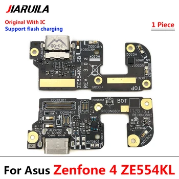 Pre ASUS Zenfone 4 ZE554KL Port USB Nabíjací Dock Konektor Konektor Nabíjania Rada FLex Kábel Mikrofónu Mikrofón Rada 0