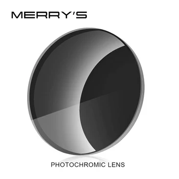 MERRYS Photochromic Série 1.56 1.61 1.67 Predpis CR-39 Živice Asférické Okuliare, Šošovky, Krátkozrakosť, slnečné Okuliare, Šošovky