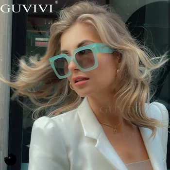 Klasické Luxusné Značky Dizajnér Veľký Rám Námestie slnečné Okuliare Ženy Muži Móda Vintage Cestovných Obľúbené Slnečné Okuliare Odtiene UV400