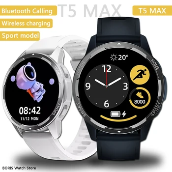 T5 MAX Bluetooth Volá Smart Hodinky Mužov 2023 Nové Magnetické Nabíjanie Inteligentných Digitálnych Náramok Ženy, Športové Fitness Smartwatch