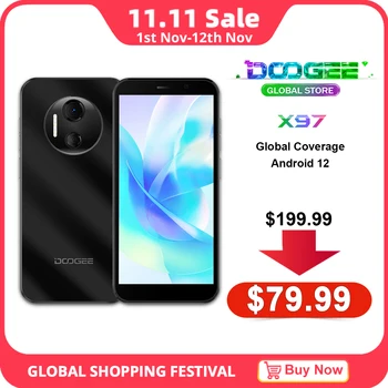 Doogee X97 Mobilný Telefón, Android 12 Mobilný Telefón, Heliograf A22,6.0