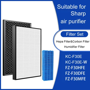 Výmena Vzduchu Purfier FZ-F30HFE H13 HEPA Filter & FZ-F30DFE Uhlíkovým Filtrom a FZ-F30MFE Zvlhčovač Filter Pre Sharp KC-F30E
