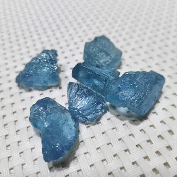 Drsné Prírodné Akvamarín Minerálne Specime surového kameňa crystal reiki liečenie 0