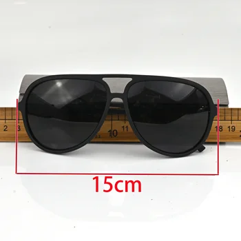 Vazrobe Black Polarizované slnečné Okuliare Muž Letecké Slnečné Okuliare pre Mužov 150 mm Oversize Ultralight Módy Jazdy Anti Reflexie