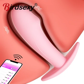 Bezdrôtový Bluetooth G-Spot Vibrátor, Dildo pre Ženy APLIKÁCIU Diaľkové Ovládanie Nosenie Vibračné Vajíčko Klitoris Ženské Nohavičky Sexuálne Hračky pre Dospelých