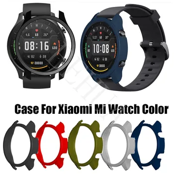 PC Ochranné puzdro Pre Xiao MI Watch Color Smart Hodiniek Výmena Pevného Ochrany Prípadoch Nárazníka Náramok Príslušenstvo