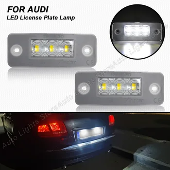 2 KS bez Chýb LED Licenčné Číslo Doska Svetlo Svetlá Na Audi A8 D3 2002 2003 2004 2005 2006 2007 2008 2009 2010 Plug&Play