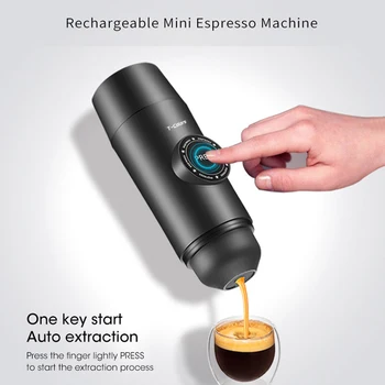 Prenosný kávovar pre Auto&Home Expresso Elektrický kávovar Fit Nexpresso Dolce Pod Kapsule Kávy Prášok USB Nabíjanie