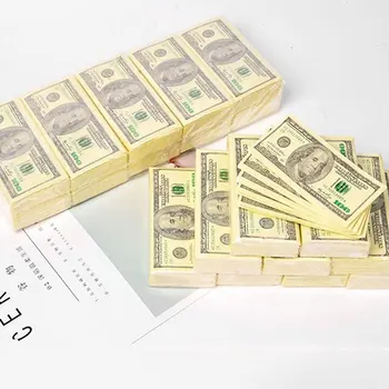10 Ks/Set Hrubé 3 Vrstvy Papierové Servítky Strana Navrhne Tvorivé Dolárov Peniaze Vytlačené Wc Vaňa Vrecku Tissue Papiera
