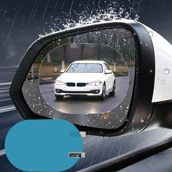 2 Ks Auto Spätné Zrkadlo Dažďový Film Auto Nálepky Rainproof Film Pre Auto Spätné Zrkadlo Anti Fog Nepremokavé Jasný Pohľad Auto Film