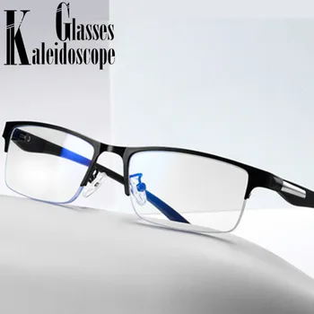 Modré Svetlo Blokuje Okuliare na Čítanie Mužov Polovica Rám Business Presbyopia Okuliare Ženy Vysokej Kvality s Dioptrie Plus 1.5 2 2.5
