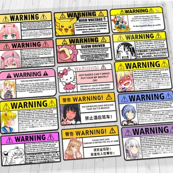 Anime Nula Dva Emiria Tsukino Usagi upozornenie reflexné auto samolepky bezpečnosť jazdy úprava dekoračné nálepky