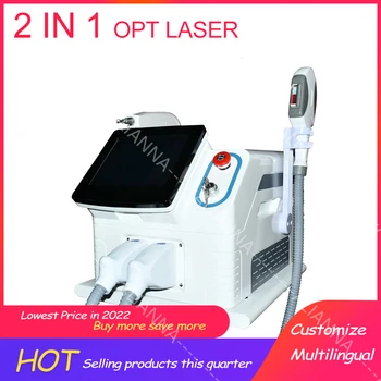 2 V 1 Jednočipových Ipl Sr Laser / Ipl Epilácia Stroje / Ipl Opt Sr Pre Vlasy A Pokožku Liečba
