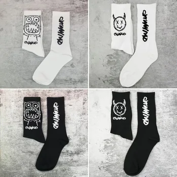 Jednoduchosť List Monster Socking Bavlna Harajuku Fashion White Black Čínsky Mäkké HipHop Skateboard Trend Zábavné Muži Ženy Ponožky