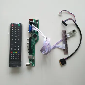 LCD LED TELEVÍZOR kompatibilný s HDMI AV, USB, VGA ZVUKOVÉ karty vodiča kábla Radič Rady urob si sám Pre LTN156AT27 15.6