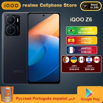 vivo iQOO Z6 5G Mobilný Telefón Snapdragon 778G plus 6.64