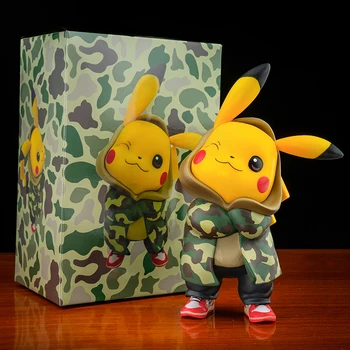 Pokemon Kawaii Kamufláž Pikachu Akcie Obrázok Anime Cosplay Vrecku Monštrá Model Prekvapenie, Hračky Pre Deti, Chlapec A Dievča 0