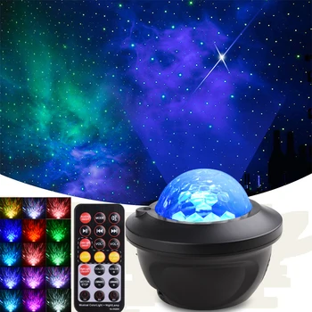 14 Farebné LED Star Galaxy Hviezdne Nebo Projektor Nočné Svetlo Pre TV Podsvietenie Hoom Spálne Dekorácie Deti Dieťaťa Darček