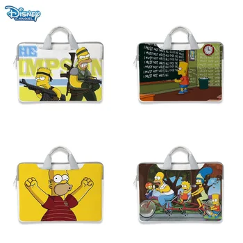 Disney Karikatúry Simpsonovci Notebook Taška Case pre Macbook Air Pro Pre Dell, Lenovo, Huawei Tašky 15 15.6 13 14 13.3 12 Prípade, Laptop Rukáv
