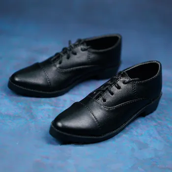 BJD bábika topánky sú vhodné pre strýko kožené topánky s rovnou ukázal tip sťahovacie oblek a klasické čierne a biele kožené topánky 0