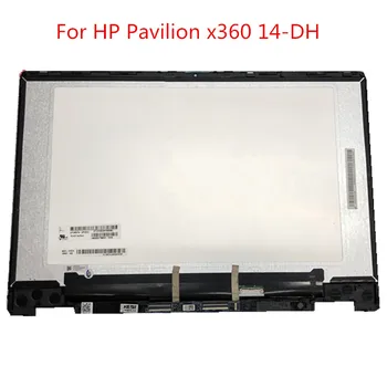 Pre HP Pavilion x360 14-DH 14-dh0043ur 14-dh004 Notebook Dotykový Displej Digitalizátorom. LCD Displej S montážou Rámu Brazel Náhradné