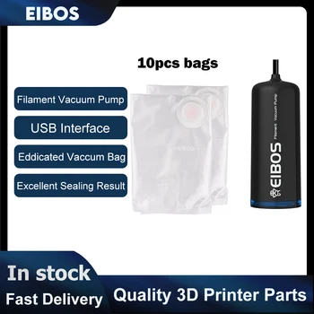 EIBOS 3D Tlačiarne Vlákna Skladovanie Tašky Pre ABS/PLA Vlákna na Vlasy Úschovy Odolná voči Vlhkosti vzduchu Vákuum Tesniace Vaky USB Čerpadla 0