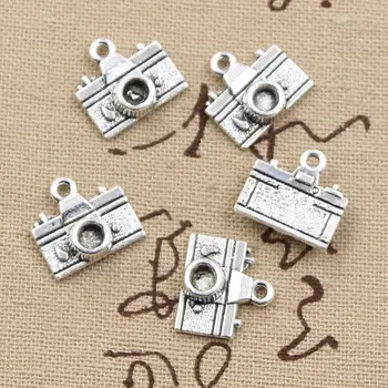 20pcs zobrazili kľúčové tlačidlá Fotoaparátu 15x14mm Antické Bronzové Striebornej Farbe Á Prívesky, Takže HOBBY Ručné Tibetskej Bronzová Strieborná Farba Šperky