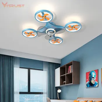 Kreatívne Deti, Spálne, Stropným Ventilátorom s LED Svetlo, Detská izba Spálňa LED Stropné ventilátory Lampa