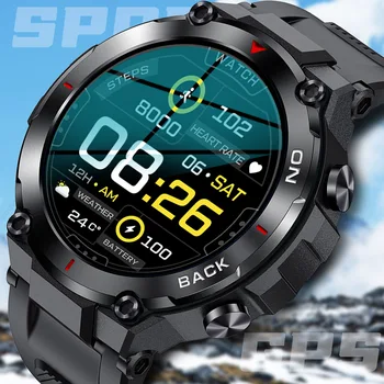 GPS Smart Hodinky Mužov Vonkajšie Športové Fitness Super Dlhý Pohotovostný HD IPS Displej Health Monitor, Vodotesný IP68 Plávanie Smartwatch 0