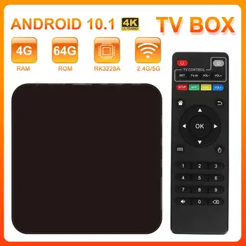 4K Android TV Box 4G64G RK3228 HD 3D, Smart TV Box 2.4 G WiFi Domov Diaľkové Ovládanie Google Play Media Player Set-Top-Box