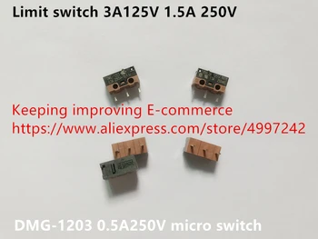 Originál nové 100% DMG-1203 0.5A250V micro switch limitný spínač 3A125V 1,5 A 250V 0