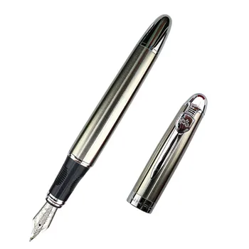 Kvalitné Plniace pero Full metal Nehrdzavejúcej ocele luxusné perá Jinhao X450 Caneta kancelárske potreby Kancelárske školské potreby atramentová Náplň 0