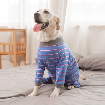 Psa Oblečenie v Zime teplo Domova Veľký Pes Mačka Tričko Jumpsuit Pet Pyžamo Štyri-legged Oblečenia pre Veľkého Psa Pooperačné Oblek