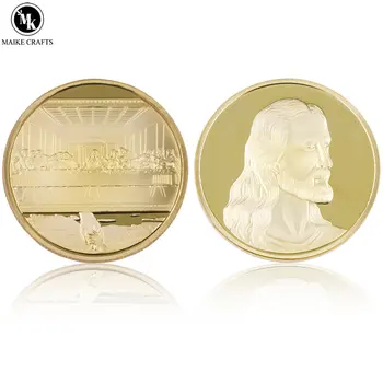 Ježiš Mince, Zlatý Kráľovná Alžbeta II Zlatej Mince Sprej Maliarske Remeslo Dekorácie Pamätné Mince Kolekcie Darček