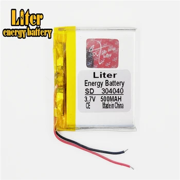 3,7 V polymer lithium batéria 304040 500mAh M6 batérie MP4, MP3 malý reproduktor Liter energie batérie