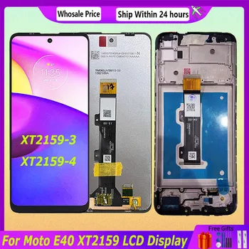 LCD Displej Originálne Pre Motolora Moto E40 LCD Displej Pre Moto E40 XT2159-3 XT2159-4 Displej LCD Screen Dotknite sa položky Digitalizátorom. Montáž